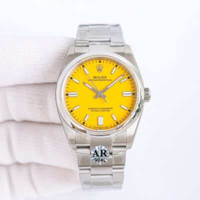 ROLEX Multicolor Oyster Perpetual Series 2824 Chips Yellow Watch